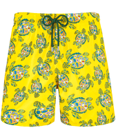 Men Swim Shorts Ultra-light and Packable Provencal Turtles Sun front view