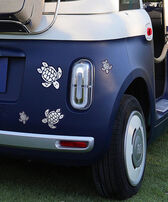 Sea Life Car Stickers - Vilebrequin x Fiat Navy front worn view