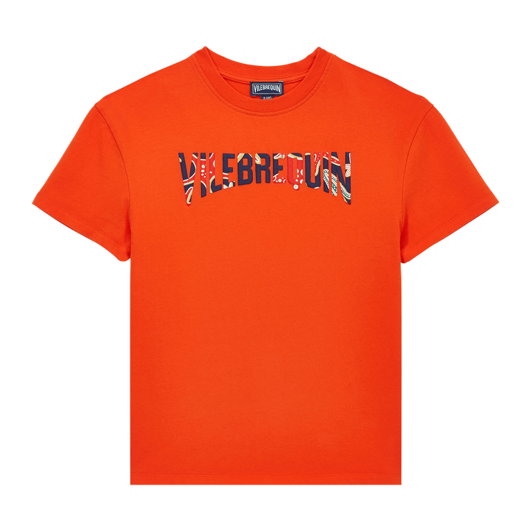 Boys Cotton T-shirt Holistarfish - Tee Shirt - Gabin - Red - Size 2 - Vilebrequin