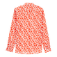 Camisa de verano unisex en gasa de algodón con estampado Attrape Coeur Amapola vista trasera