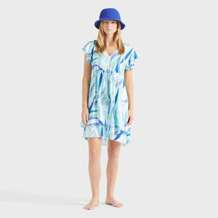 Women Short Viscose Dress Madrague Thalassa details view 1