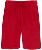 Bermudas de felpa de color liso unisex Moulin rouge vista frontal