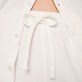 Pantalón liso en tejido terry unisex Blanco tiza detalles vista 3