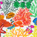 Men Swim Trunks Fonds Marins Multicolores White 