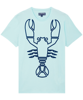Men Organic Cotton T-Shirt Placed Flocked Lobster Thalassa front view