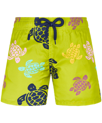 Costume da bagno bambino ultraleggero e ripiegabile Ronde Des Tortues Multicolores Matcha vista frontale
