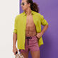 Men Swim Trunks Short and Fitted Stretch Solid Murasaki details view 2