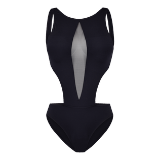 Electrizar Puntuación Presentar Trikini de una sola pieza de color liso con gráfico para mujer