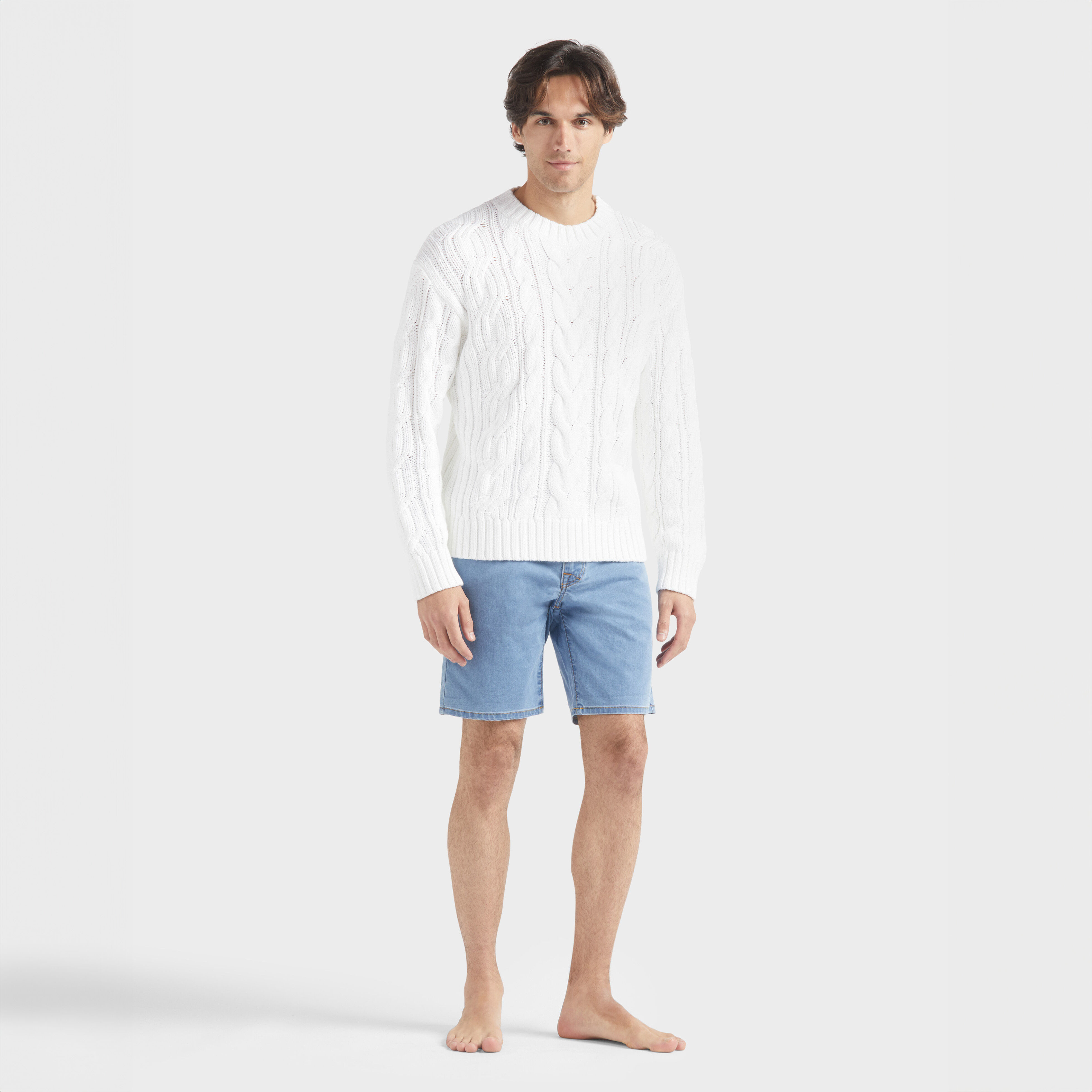Sweater with shorts men cheap