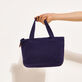 Mini Beach Bag Sapphire back worn view