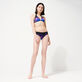 Women Bikini Underwire Top Hot Rod 360° - Vilebrequin x Sylvie Fleury Black front worn view