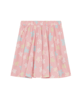 Falda con cinturilla elástica y estampado Ronde Des Tortues para niña Boudoir vista frontal
