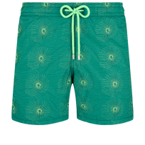 Bañador bordado con estampado Hypno Shell para hombre de edición limitada Linden vista frontal