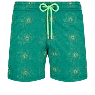 Bañador bordado con estampado Hypno Shell para hombre de edición limitada Linden vista frontal