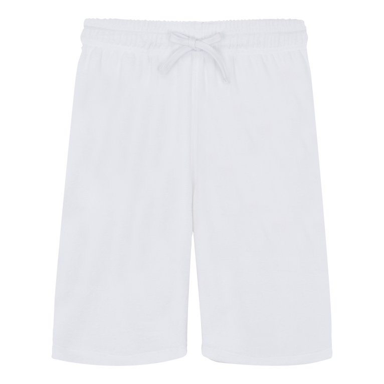 Bermudas De Felpa De Color Liso Unisex - Bermuda - Bolide - Blanco