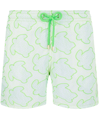 Men Swimwear Embroidered 2017 Tortues Hypnotiques - Limited Edition Lemongrass front view