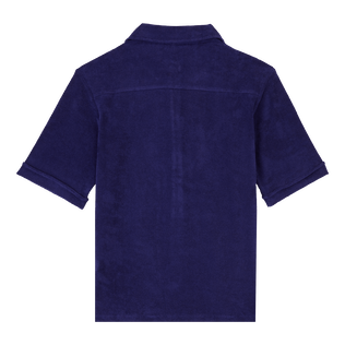 Women Terry Polo Solid Midnight 后视图
