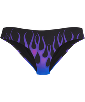 Slip bikini donna Hot Rod 360° - Vilebrequin x Sylvie Fleury Nero vista frontale