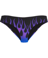 Women Bikini Bottom Hot Rod 360° - Vilebrequin x Sylvie Fleury Black front view