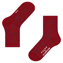 Women Socks Ronde des Tortues - Vilebrequin x Falke Red front view