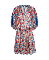 Women Viscose Fluid Cover-up Flowers in the Sky Palace front view