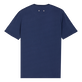 Men Organic Cotton T-Shirt Solid Navy back view
