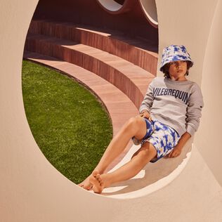 Boys Jogger Bermuda Tie & Dye Navy details view 2