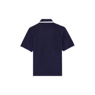 Polo en tejido terry con estampado VBQ Line para mujer Azul marino vista trasera