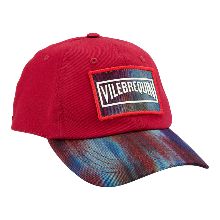 Men Printed Cap Ikat Flowers - Capilla - Blue - Size OSFA - Vilebrequin