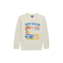 Sweat col rond Enfants Family Weekend Off-white vue de face