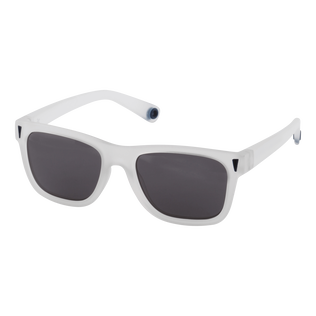 Unisex Solid Sonnenbrille Weiss Rückansicht