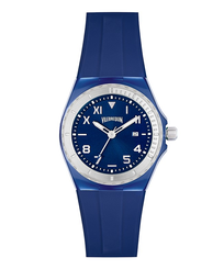 Montre bracelet silicone Vilebrequin Bleu marine vue de face