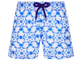 Maillot de bain garçon Ikat Medusa Blanc vue de face