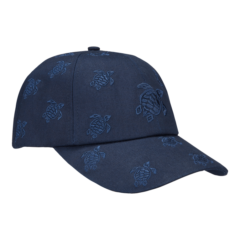 Embroidered Cap Turtles All Over - Castle - Blue
