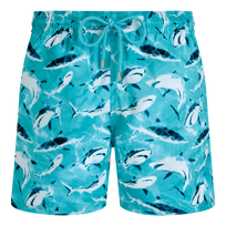 Men Ultra-Light and Packable Swim Shorts Requins Lagoon front view