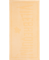 Cotton Beach Towel Natural Mineral Dye Genet front view
