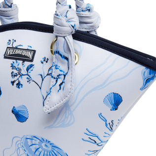 Women Neoprene Beach bag Medusa and Shells White details view 5