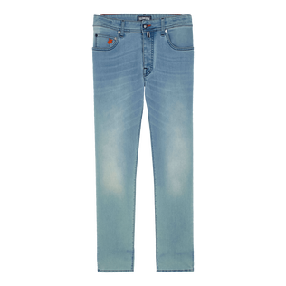 Marché Provencal Baumwoll-Jeanshose im Fünf-Taschen-Design für Herren Light denim w3 Vorderansicht