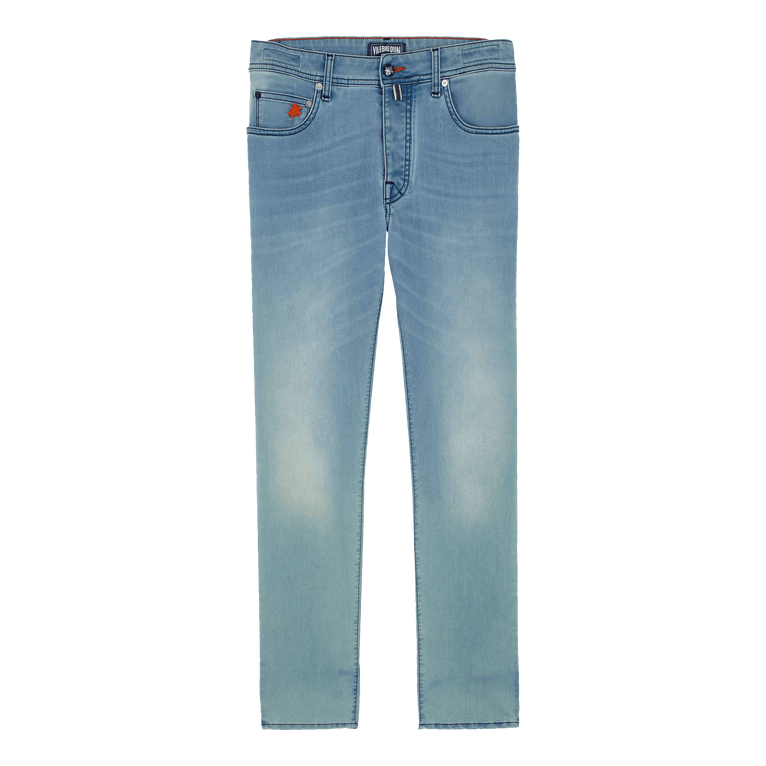 Jeans Uomo A 5 Tasche In Cotone Marché Provencal - Jean - Gbetta18 - Blu