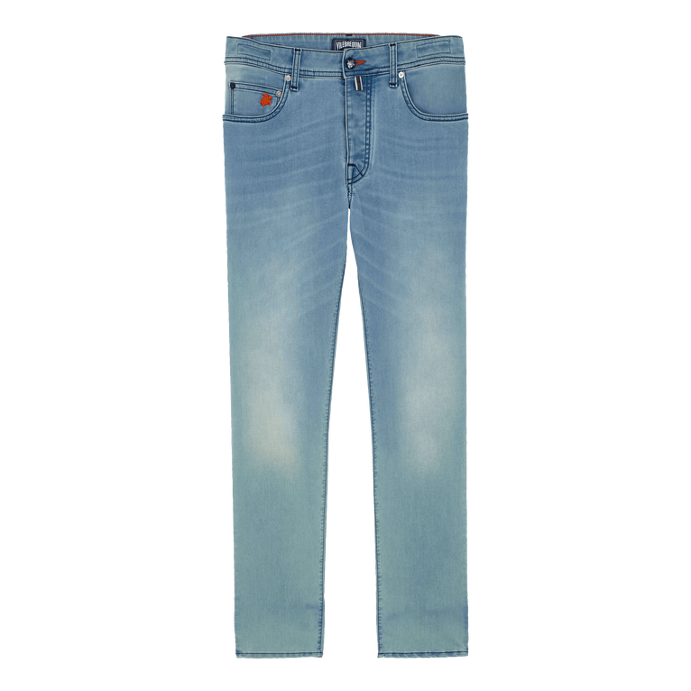 Men Cotton Jeans 5-pockets Marché Provencal - Gbetta18 - Blue - Size 29 - Vilebrequin