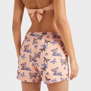 Pantalón corto de baño con bordado Disco Butterfly para mujer Blush detalles vista 2