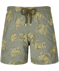 Men Swim Shorts Embroidered VBQ Turtles - Limited Edition Olivier front view