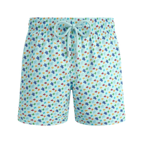 Men Stretch Short Swim Trunks Micro Ronde Des Tortues Rainbow Pacific front view