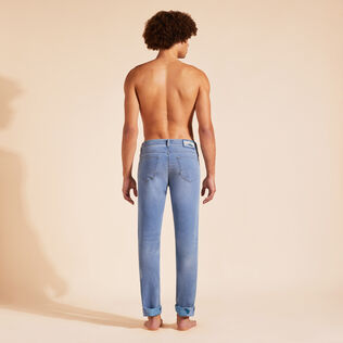 男士 Tropical Turtles 五口袋牛仔长裤 Light denim w3 背面穿戴视图