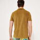 Polo de color liso en tejido jacquard para hombre Corteza detalles vista 1
