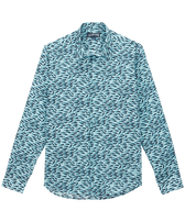 Camisa ligera unisex de gasa de algodón con estampado Gulf Stream Thalassa vista frontal