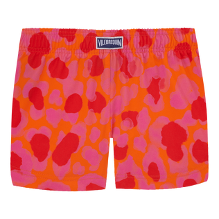 New Leopard Badeshorts für Mädchen Apricot Rückansicht