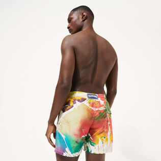 Bañador con estampado Gra para hombre - Vilebrequin x John M Armleder Multicolores detalles vista 1