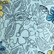 Men Swim Trunks Embroidered Flowers - Limited Edition Blue note 