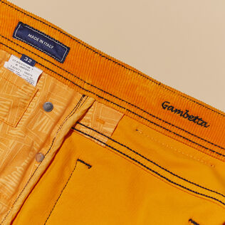 1500 Lines Cordhose im 5-Taschen-Design für Herren Karotte Details Ansicht 3